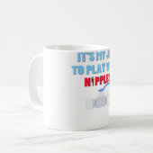 Spiel mit Nipples Funny Plumber Geschenk Pipefitte Kaffeetasse (Vorderseite Links)