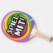 Spiel mit Tischtennisschläger Tischtennis Schläger (Seitenansicht)