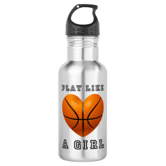 Spiel mögen einen Mädchenbasketball Edelstahlflasche
