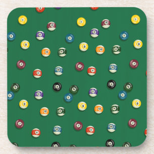 Spiel Nacht Billard Pool Tisch Poolhai Getränkeuntersetzer