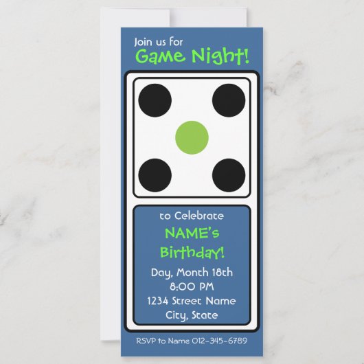 Spiel Nacht! Einladung (Vorderseite)