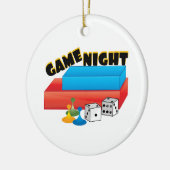 Spiel-Nacht Keramik Ornament (Links)