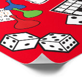 Spiel Night, Board Games und Word Puzzles Poster (Ecke)
