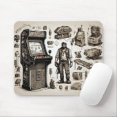 Spiel On: Klassischer Arcade Retro Mousepad (Mit Mouse)