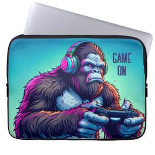Spiel on   Videospiele von Bigfoot Laptopschutzhülle