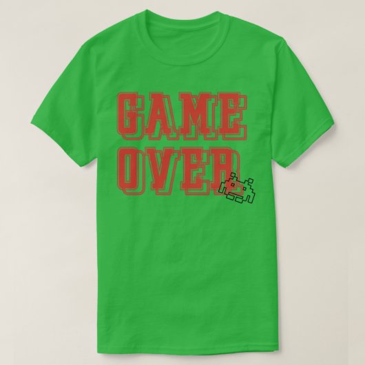 SPIEL OVER RETRO T-Shirt (Design vorne)