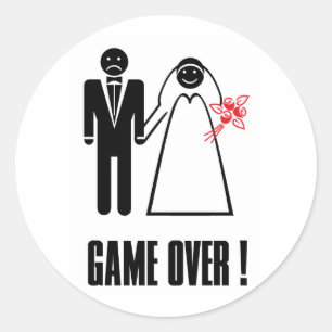 SPIEL OVER Wedding Sticker