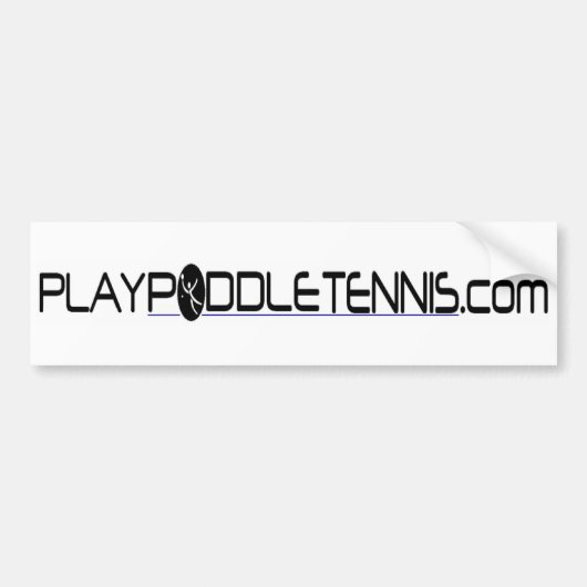 Spiel-Paddel-Tennis Autoaufkleber (Vorne)