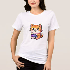 Spiel Pfote auf Katze Tri-Blend Shirt
