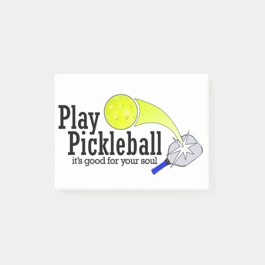 Spiel Pickleball sein gutes für Ihr Soul Post-it Klebezettel (Vorderseite)