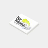 Spiel Pickleball sein gutes für Ihr Soul Post-it Klebezettel (angewinkelt)