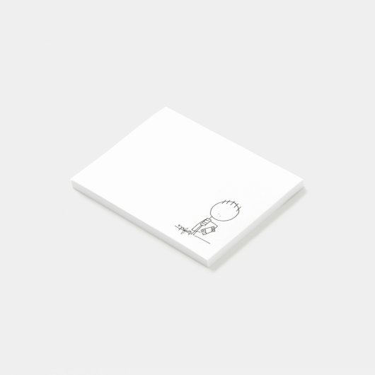 Spiel Post-it Klebezettel (angewinkelt)