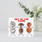 Spiel Postkarte (Stehend Vorderseite)