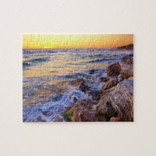 Spiel Puzzle-Strand Sonnenuntergang Szene Puzzle
