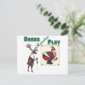 Spiel-Ren-Spiel Postkarte (Stehend Vorderseite)