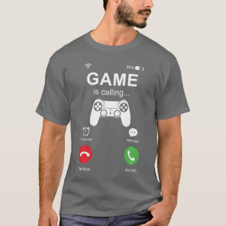 Spiel ruft lustigen Gamer-Videospiele-Spiel Männer T-Shirt