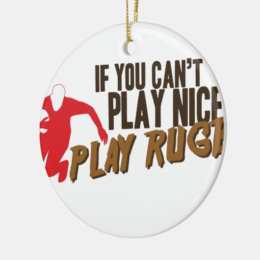 Spiel-Rugby Keramikornament (Links)
