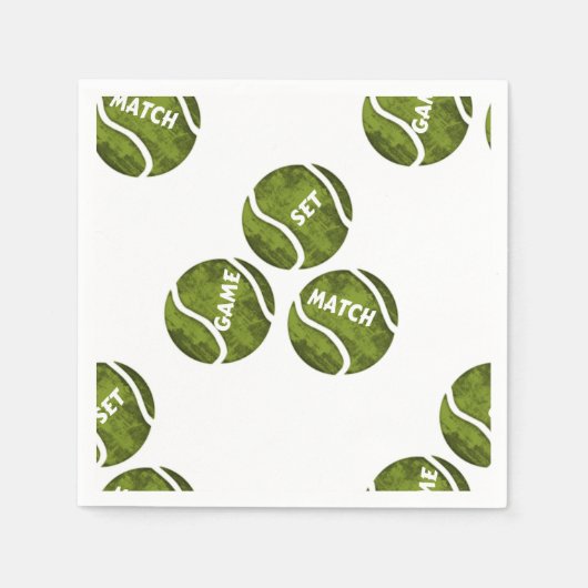 SPIEL SATZ MATCH SERVIETTE (Vorderseite)