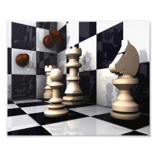Spiel-Schach-Art Fotodruck