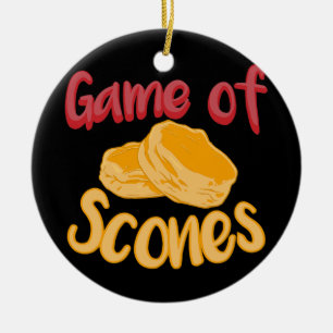Spiel Scones Scone Baker Tea Frische Bäckerei Keramik Ornament