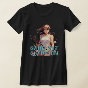 Spiel, Set, Champion: Tennis T-Shirt