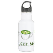 Spiel Set Match Matcha Green Tea Latte Feinschmeck Edelstahlflasche (Vorderseite)