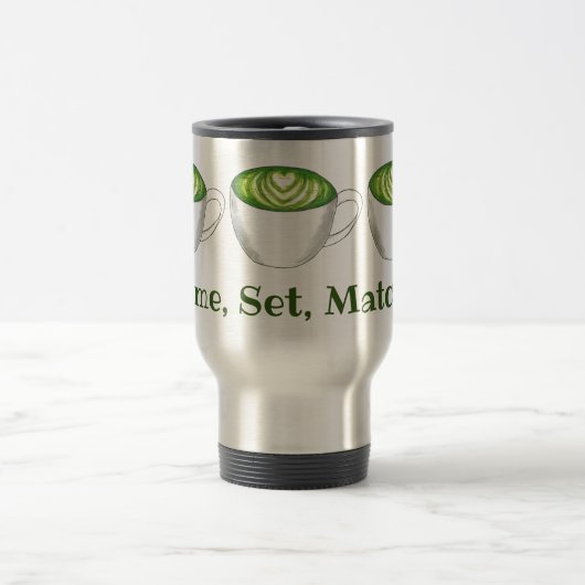 Spiel Set Match Matcha Green Tea Latte Feinschmeck Reisebecher (Mittel)