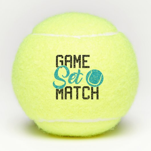 Spiel-Set-Match Tennisbälle (Vorderseite)
