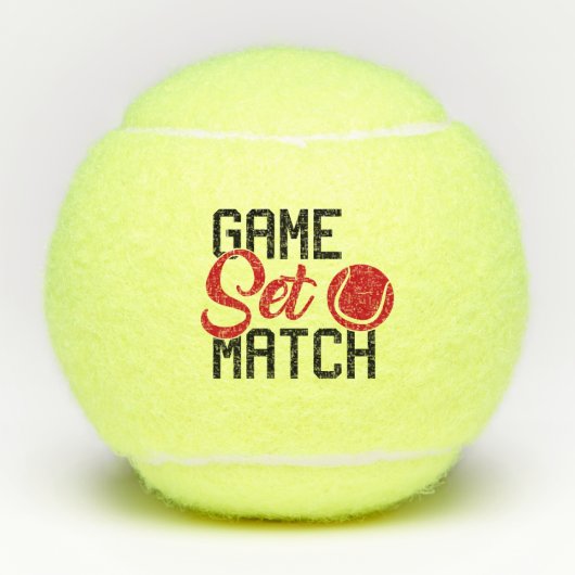 Spiel-Set-Match Tennisbälle (Vorderseite)