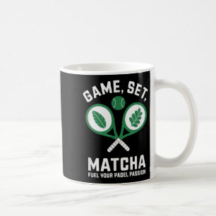 Spiel, Set, Matcha Design - Padel Enthusiast Motiv Kaffeetasse