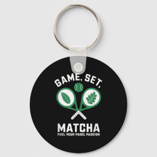 Spiel, Set, Matcha Design - Padel Enthusiast Motiv Schlüsselanhänger