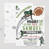 SPIEL, SET, SPIEL! Einladungskarte zum Geburtstag (Vorne/Hinten)