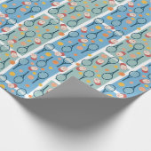 Spiel, Set und Spiel Geschenkpapier (Ecke)