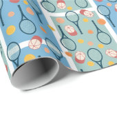 Spiel, Set und Spiel Geschenkpapier (Rolleneckpunkt)
