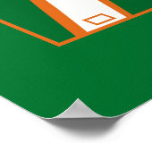 Spiel Set und Spiel, Retro-Tennis-Schiedsrichter Poster (Ecke)