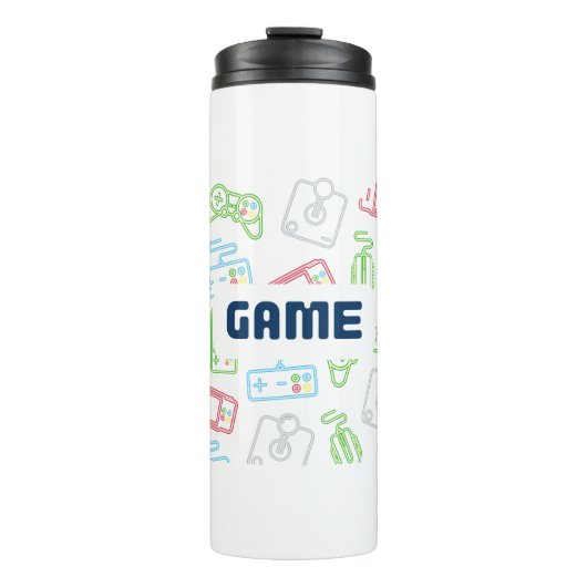 Spiel! Spaß Controller Thermotumbler Thermosbecher (Vorderseite)