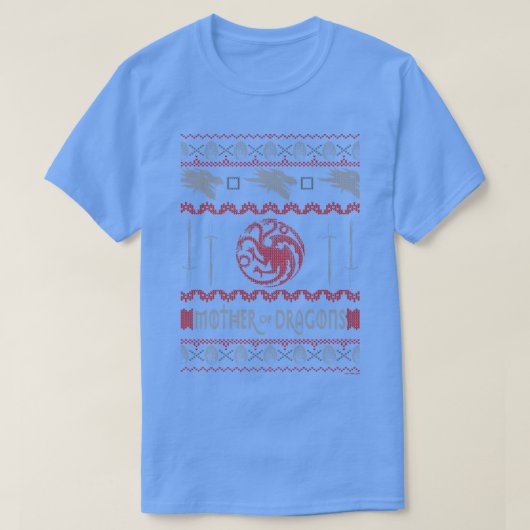 Spiel Thrones Weihnachtsmutter von Drachen Ugly s T-Shirt (Design vorne)