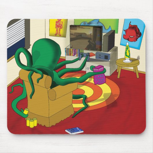 Spiel-Tintenfisch-Mäusematte Mousepad (Vorne)