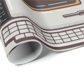 Spiel über alten PC Geschenkpapier (Rolleneckpunkt)