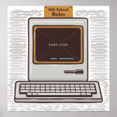 Spiel über alten PC Poster (Vorne)