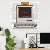 Spiel über alten PC Poster (Heimbüro)