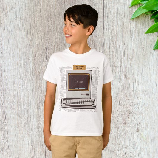 Spiel über alten PC T-Shirt