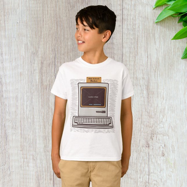 Spiel über alten PC T-Shirt (Von Creator hochgeladen)