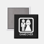 Spiel über Braut und Groom Magnet (Vorderseite/Rückseite)