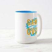 Spiel über den digitalen Kreis Zweifarbige Tasse (VorderseiteRechts)