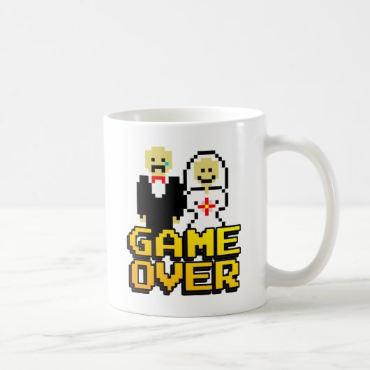 Spiel über die Ehe (8-Bit) Kaffeetasse (Rechts)