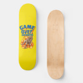 Spiel über Dinosaur-Apokalypse Pixel Art Skateboard (Vorderseite)