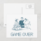 Spiel über (Ehe) Postkarte (Vorne/Hinten)