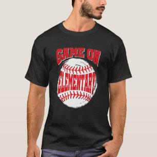 Spiel über elementare Baseball zurück zur Schule 1 T-Shirt