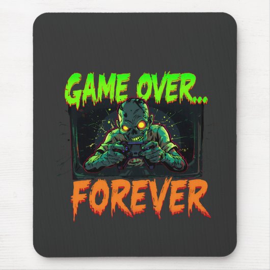 Spiel über ewig Zombie Gamer Mousepad (Vorne)